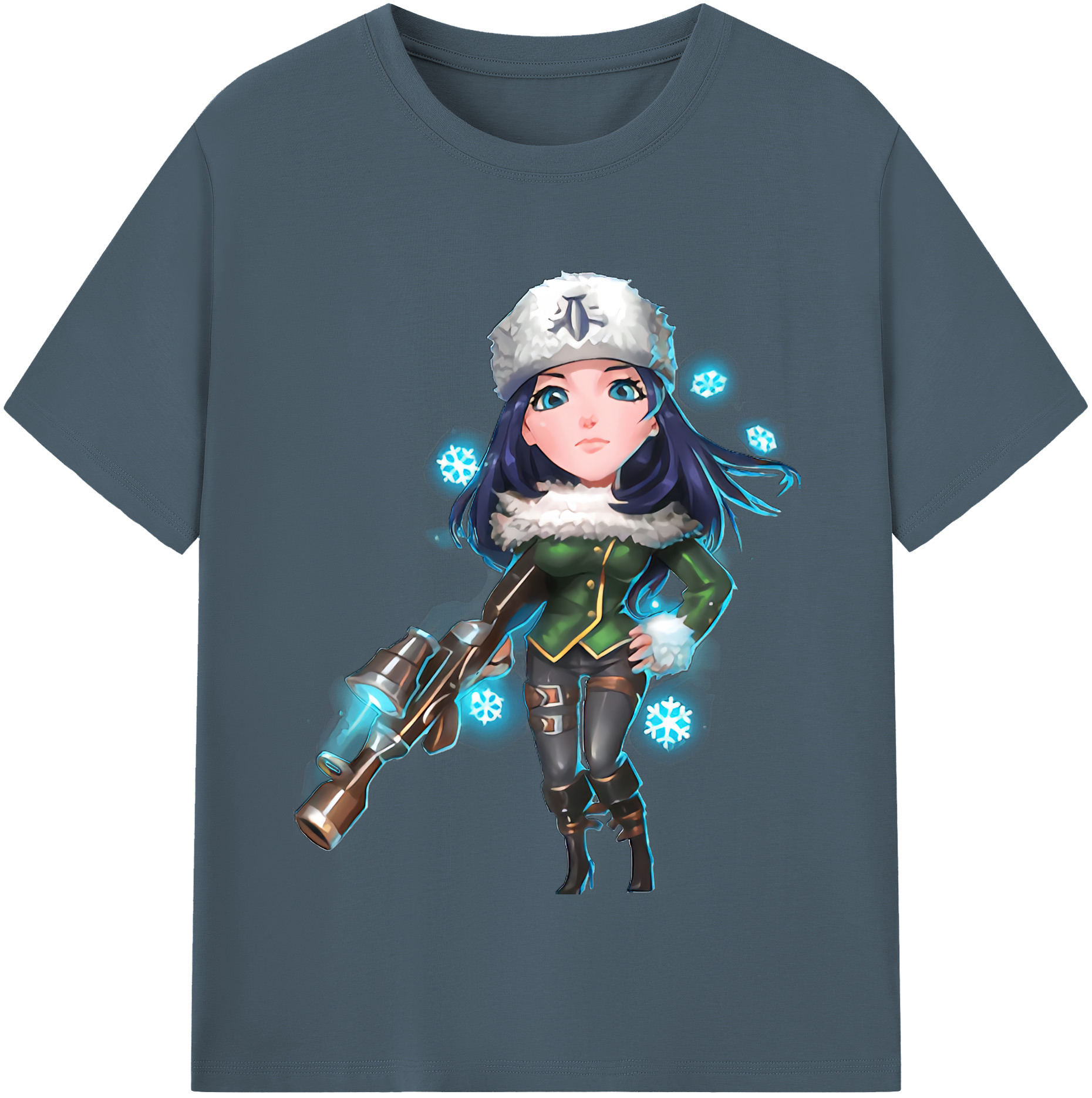 リーグ・オブ・レジェンド League of Legends LOL 綿100％半袖Tシャツ（フロントプリント）